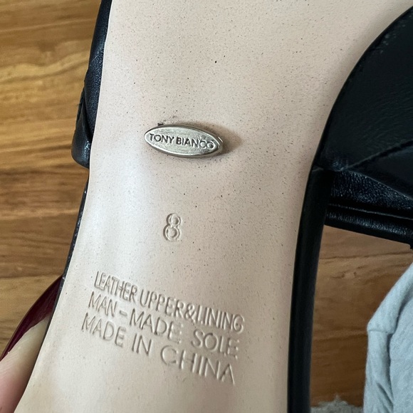 Tony Bianco Heels Blk size 8 - Picture 4 of 4